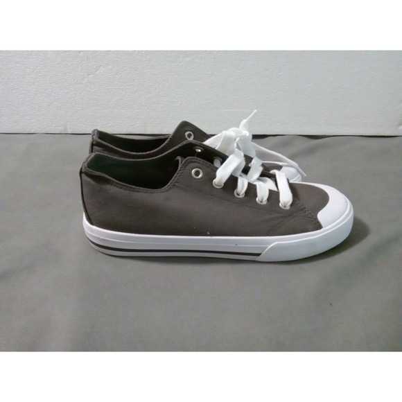 WONDER NATION BOYS size 5 DARK GRAY MEMORY FOAM LACE UP SHOES LOW TOP NWOT - Picture 8 of 16